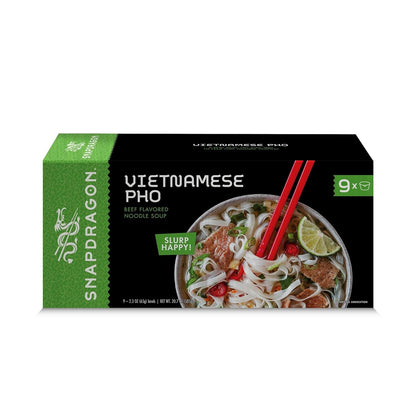 Vietnamese Pho Instant Noodle Bowls | Vietnamese Pho Flavor Broth with Rice Noodles | No Artificial Flavors | No MSG Added | 2.3 Oz (9 Pack)