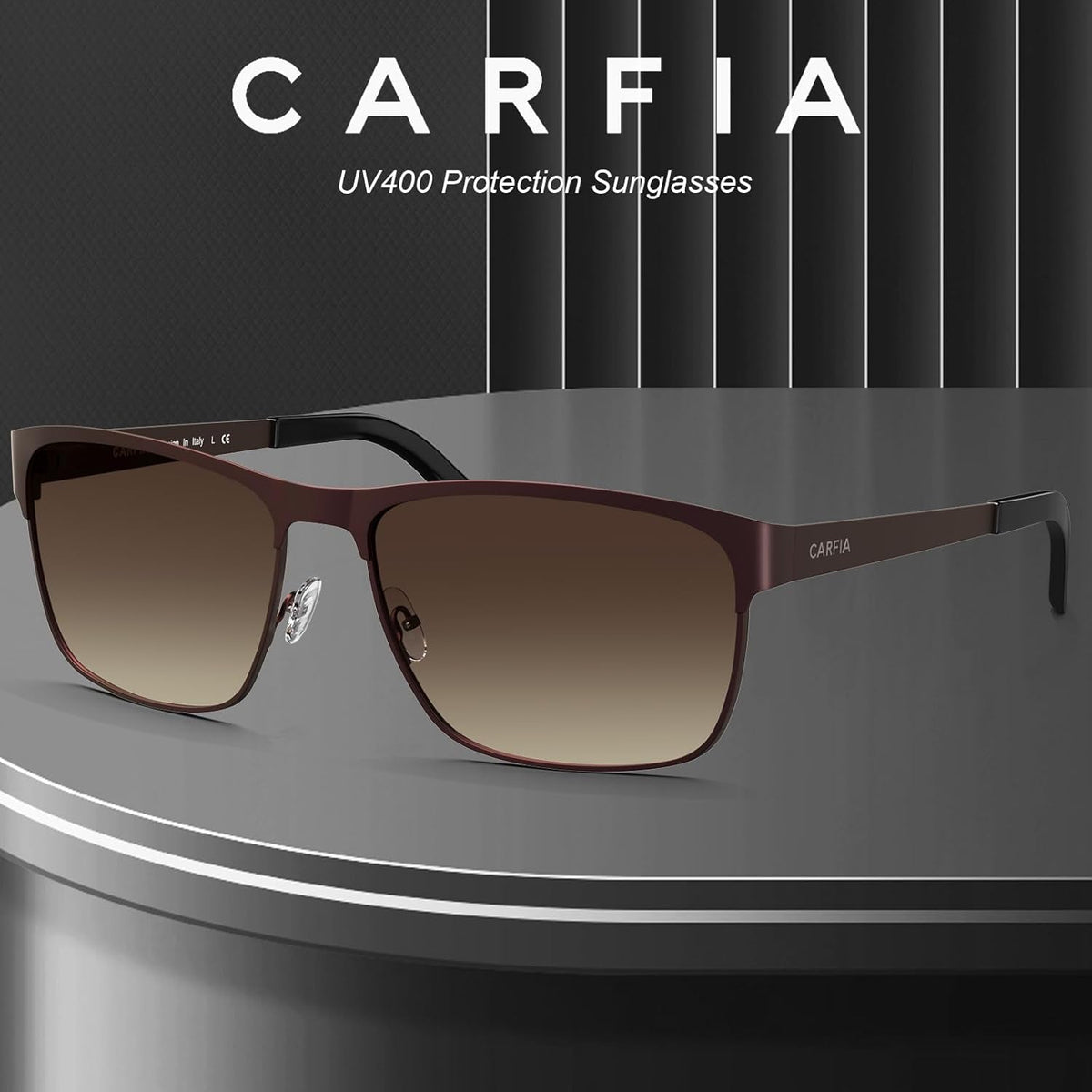 Metal Mens Sunglasses Polarized UV400 Protection for Driving Fishing Hiking Golf Everyday Use CA5225