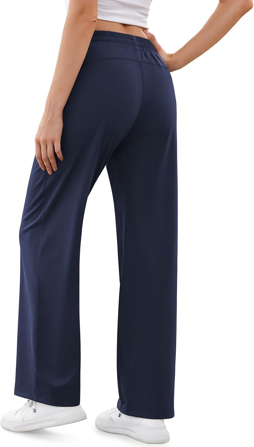 Women'S Straight Leg Sweatpants High Wasited Athletic Pants Workout Jogger Sweat Pants with Pockets- 29"/20" Inseam