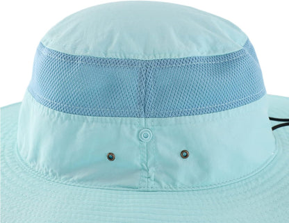 Wide Brim Sun Hat for Men Breathable Cowboy Boonie Hat UPF 50+ Sun Protection Bucket Hat for Fishing Hiking