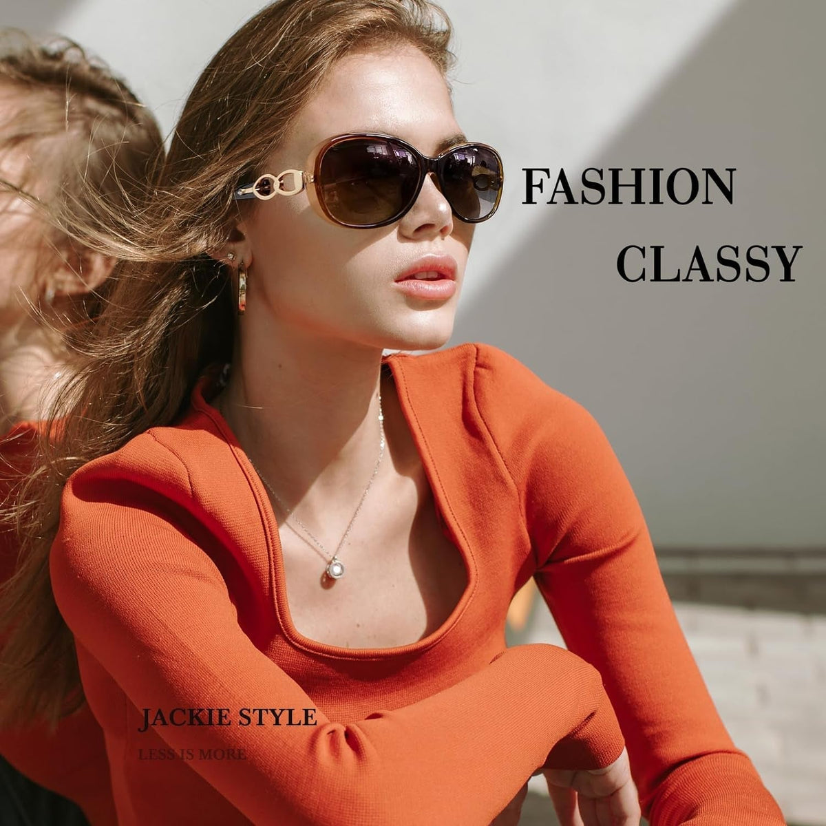 Sunglasses Womens Polarized Trendy Oversized Sun Glasses Fashion Ladies Shades 100% UV400 Protection S85