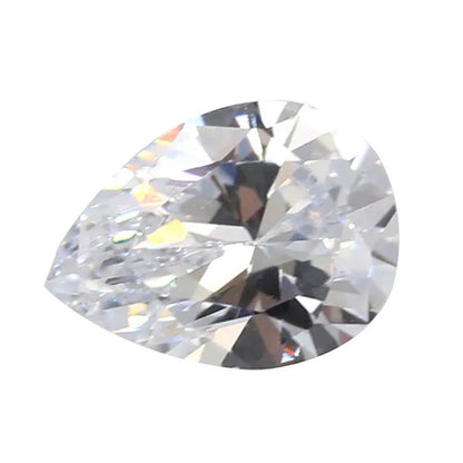 2PC Loose Gemstone Oval Cut Cubic Zirconia Stone Jewelry Production Craft Love Bead Grade VVS 6*8Mm /0.23*0.31Inch