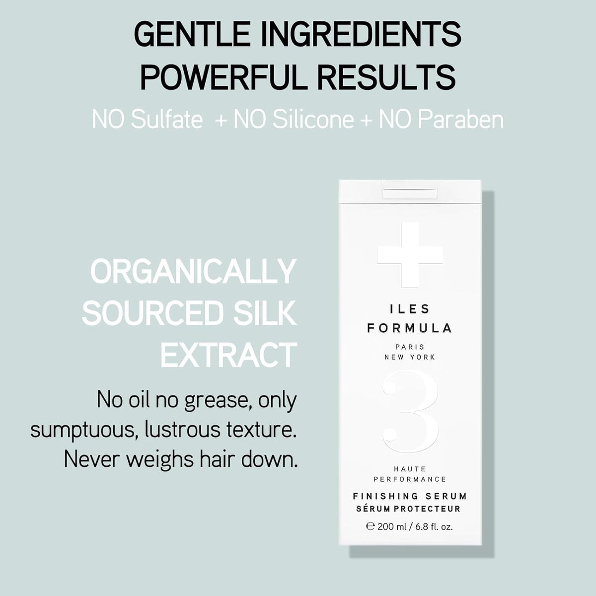 Haute Performance Finishing Serum – Style & Smooth without Weighting Hair Down, Protects Hair from Heat, Humidity, UV Rays + Color Fade - 6.8 Fl Oz (200 ML)