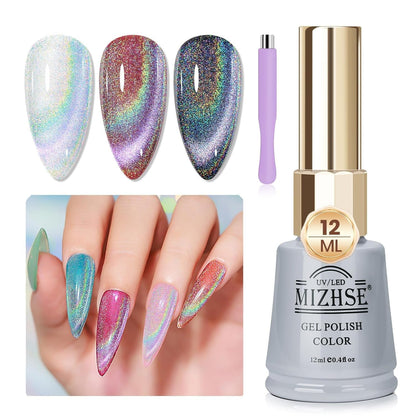 Milky White Gel Nail Polish, Jelly Sheer White Color Soak Off UV Gel Polish For Nail Art Salon French Manicure Home DIY 12mL 0.4 Fl Oz