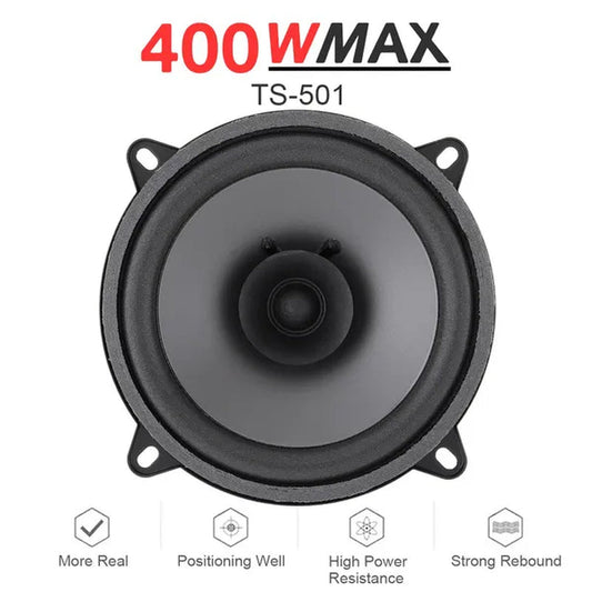 5 Inch 400W Car Coaxial Speaker Vehicle Door Music Stereo Full Range Frequency Hifi Speakers