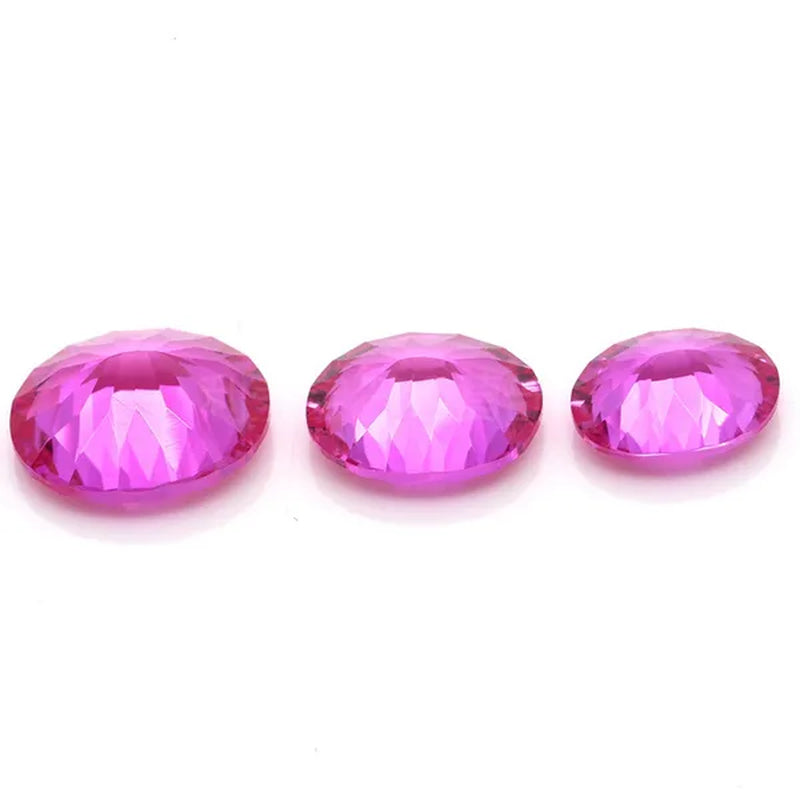Brilliant Cut AAAAA Red Pink Ruby Pink Sapphire Oval Cut For Making Jewelry Rings