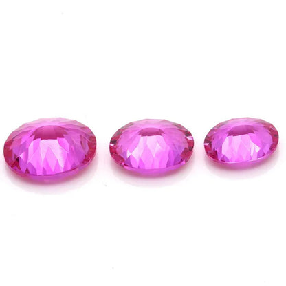 Brilliant Cut AAAAA Red Pink Ruby Pink Sapphire Oval Cut For Making Jewelry Rings