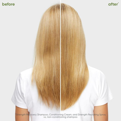 Biolage Strength Recovery Conditioner - Moisturizes & Strengthens Damaged Hair, Softness & Shine, Olive Squalane & Vegan Proteins, Paraben-Free, Vegan, Packaging May Vary