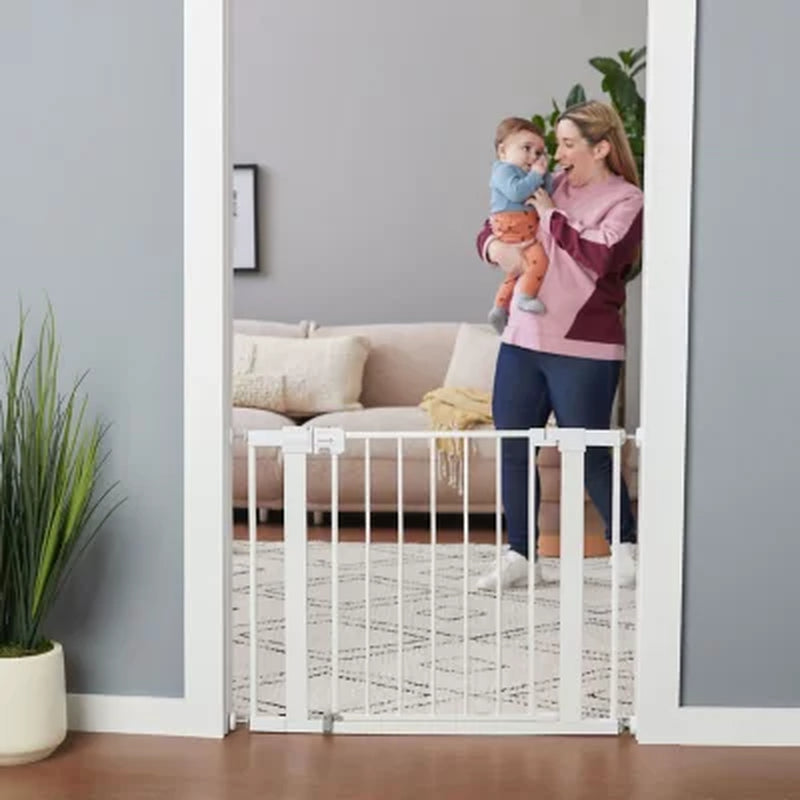 Safety 1St Easy Install Walk-Through Gate, 38" X 28", White, Choose Pack Size