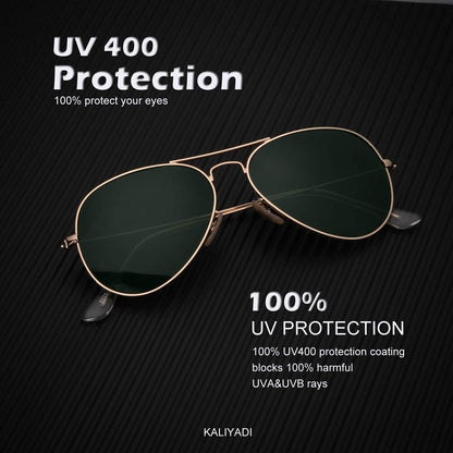 Classic Aviator Sunglasses for Men Women Driving Sun Glasses Polarized Lens UV Blocking