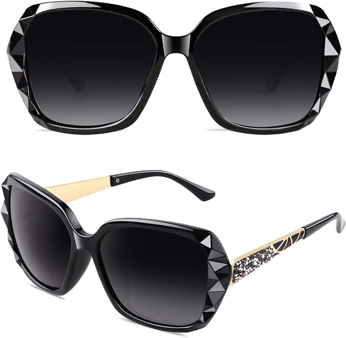Sunglasses Womens Polarized Trendy Oversized Sun Glasses Fashion Ladies Shades 100% UV400 Protection S85