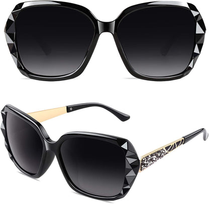 Sunglasses Womens Polarized Trendy Oversized Sun Glasses Fashion Ladies Shades 100% UV400 Protection S85
