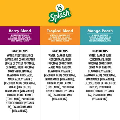 V8 Splash Variety Pack 12 Fl. Oz., 18 Pk.