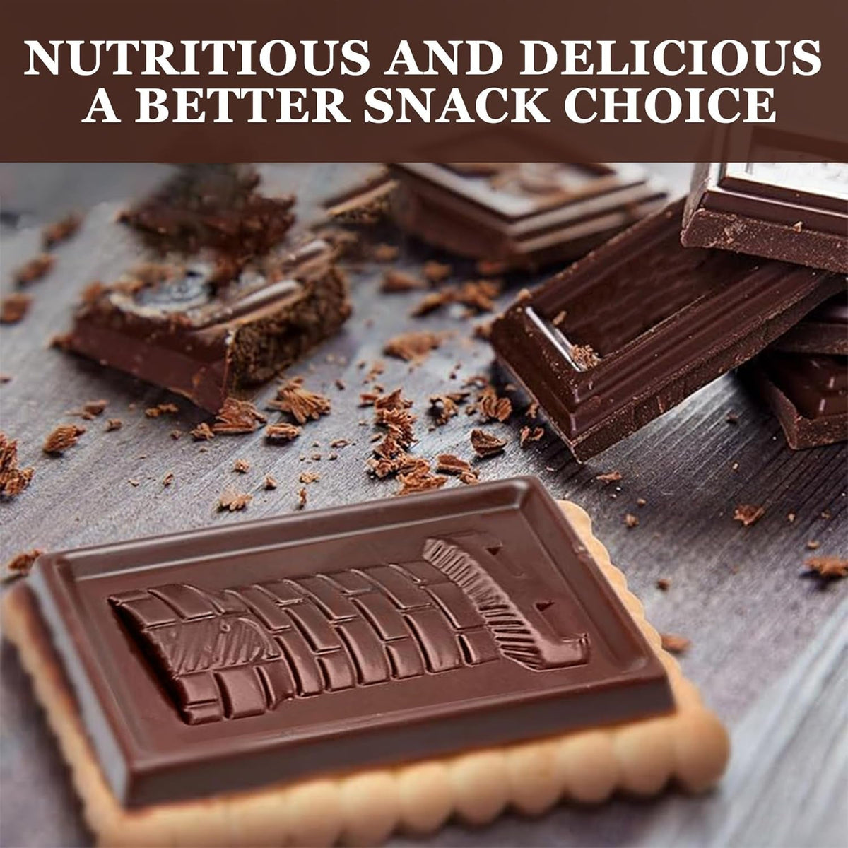 Organic Dark Chocolate Biscuits Cookies | Perfect with Coffee, Tea, or as a Snack | USDA Organic Certified - 5.29 Oz