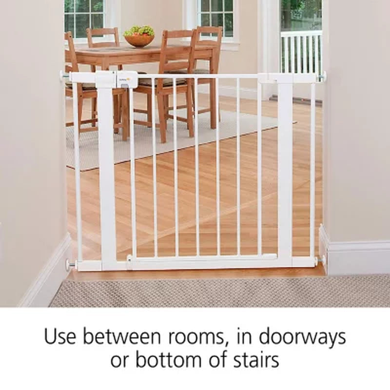 Safety 1St Easy Install Walk-Through Gate, 38" X 28", White, Choose Pack Size