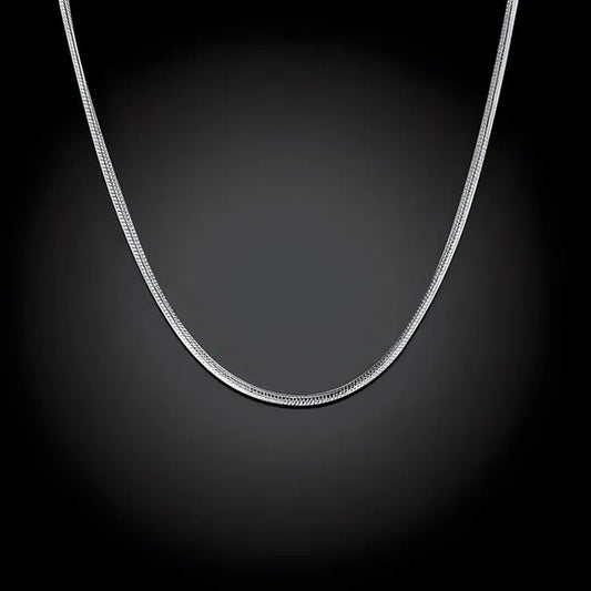 Silver 1Mm Snake Chain Necklace 16"~30" NEW