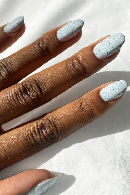 Speckled Nail Polish - Acid Wash- Pale Blue- 0.37 fl. oz. (11 ml) - Vegan, Cruelty-Free, Non-Toxic Formula
