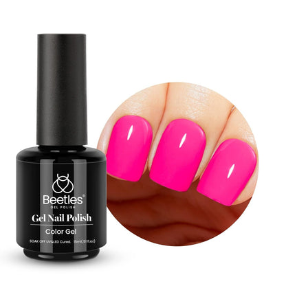 Beetles Gel Nail Polish, 1Pcs 15ml Electric Punk Bright Blue Color Gel Polish Soak Off Uv LED Gel Nail Art DIY Gel Nail Manicure for Girls Women Gifts Spring