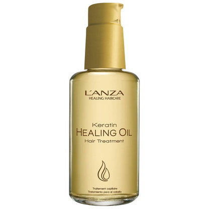 L'ANZA Keratin Healing Hair Oil Treatment, Keratin Infused Treatment, Hair Oil for Damaged Locks, Sulfate Free, Cruelty Free Healing Ingredients Repairs, Strengthens with UV Protection