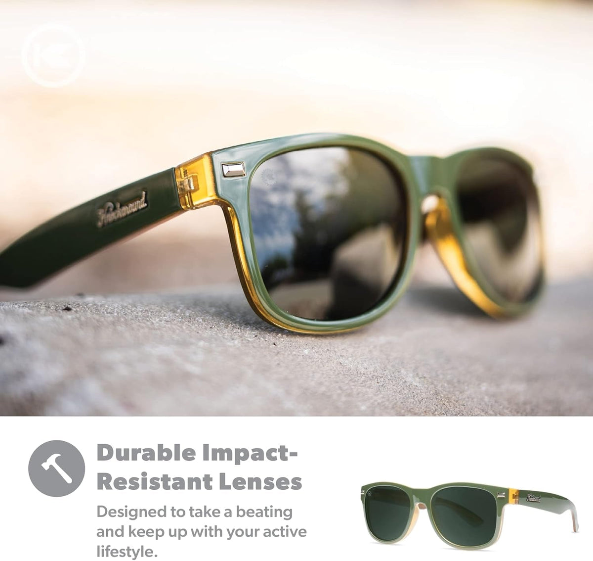 Fort Knocks Polarized Sunglasses for Men & Women - Impact Resistant Lenses & Full UV400 Protection