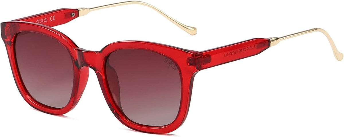 Classic Square Polarized Sunglasses for Women Men Retro Trendy UV400 Sunnies SJ2050