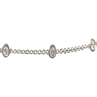 DIAMOND ROUND BRILLIANT SHAPE DIAMOND BY YARD NECKLACE