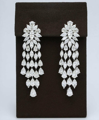 Diamond 36.41 carats of marquise and pear shape diamonds set in 18k white gold.