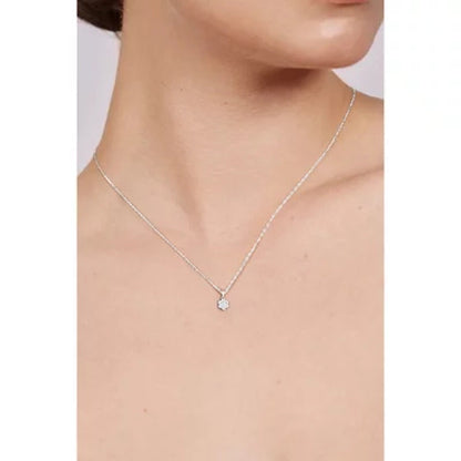 0.15 CT. T.W. Diamond Flower Cluster Pendant in 14K Gold