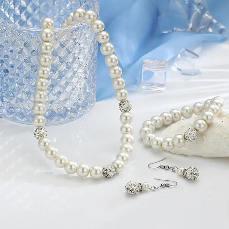 Fashion Elegant Women Jewelry Sets Gift Diamond Wedding Bridal Jewelry Imitation