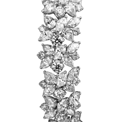 DIAMOND BRACELET FIFTY FOUR ROUND THIRTY SIX PEAR FIFTY FOUR MARQUISE BRACELET