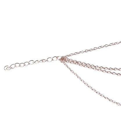 1 PC Fashion Celebrity Chain Tassel Crystal Bracelet Slave Finger Ring Hand Harn