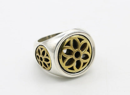 Handmade Vintage Thai Silver Fashion Star with Men'S Ring
