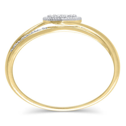 Diamond Accent (I3 Clarity, J-K Color) Hold My Hand Diamond Heart Promise Ring i