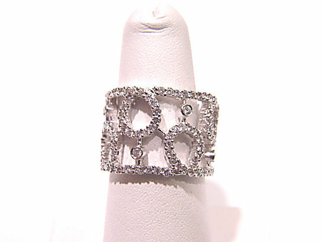 DIAMOND SET IN A WIDE BAND
