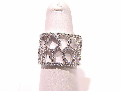 DIAMOND SET IN A WIDE BAND