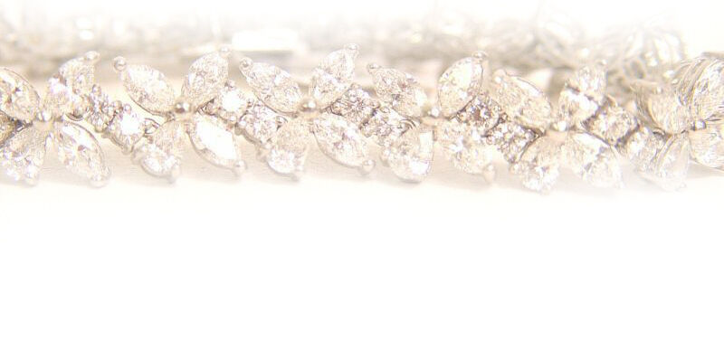 DIAMOND BRACELET MARQUISE PEAR ROUND DIAMOND SHAPE DIAMOND BRACELET