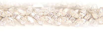 DIAMOND BRACELET MARQUISE PEAR ROUND DIAMOND SHAPE DIAMOND BRACELET