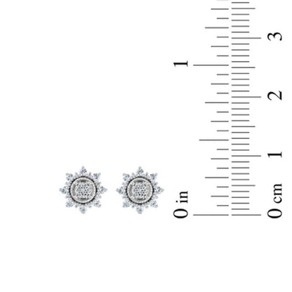 0.33 CT. T.W. Composite Diamond Earrings in 14K Gold