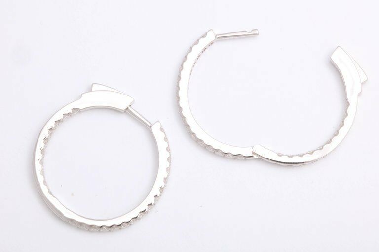 Diamond Hoop Earrings