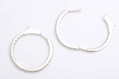 Diamond Hoop Earrings