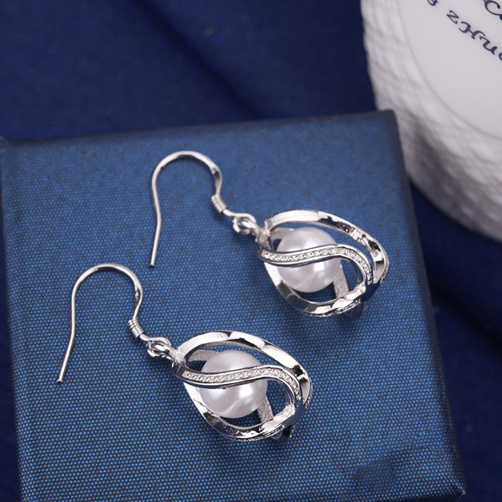 Geometric Diamond Emeralds Vintage Earrings Temperament Fashion Earrings Funky H