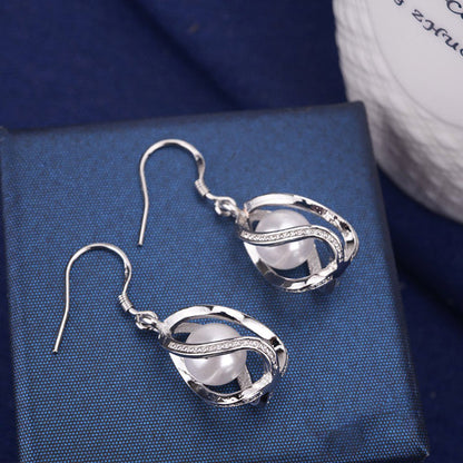 Geometric Diamond Emeralds Vintage Earrings Temperament Fashion Earrings Funky H