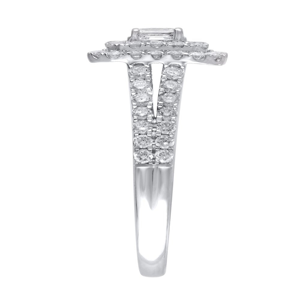 1 Carat T.W. (I2 Clarity, H-I Color) Brilliance Fine Jewelry Emerald Cut Diamond