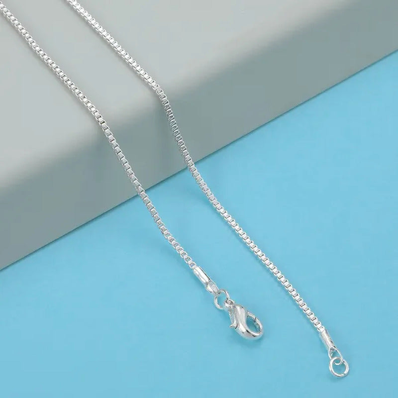 16-20Inch Fashion Luxury Men Women Fashion Solid 18K Gold 925 Sterling Silver Bo