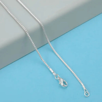 16-20Inch Fashion Luxury Men Women Fashion Solid 18K Gold 925 Sterling Silver Bo