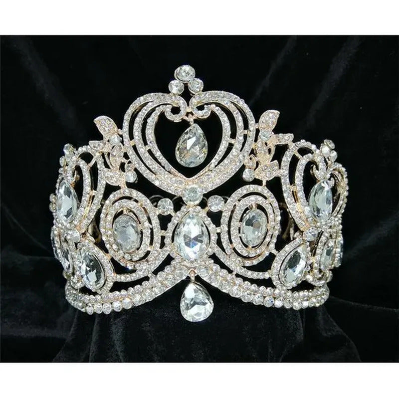 Tian Sweet 34015-RG 8.3 Oz Crown with 2 Diamond Pendant - Rose Gold