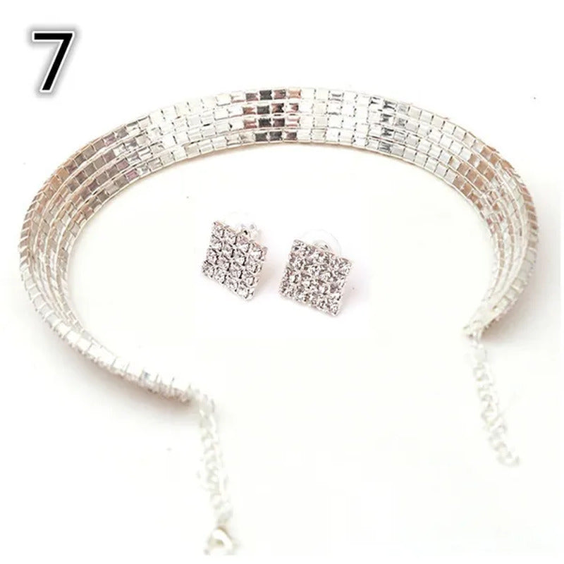 Best Valentine'S Day Gift! Hot Sale New Women Rhinestone Collar Necklace Choker