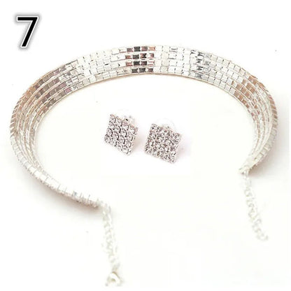 Best Valentine'S Day Gift! Hot Sale New Women Rhinestone Collar Necklace Choker
