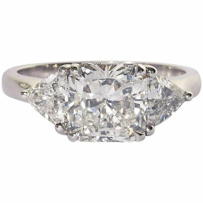 Radiant Cut Engagement Ring GIA Certified  2.25 carat GIA certified E color VS1