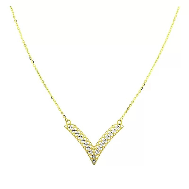 14K Gold Wire Necklace